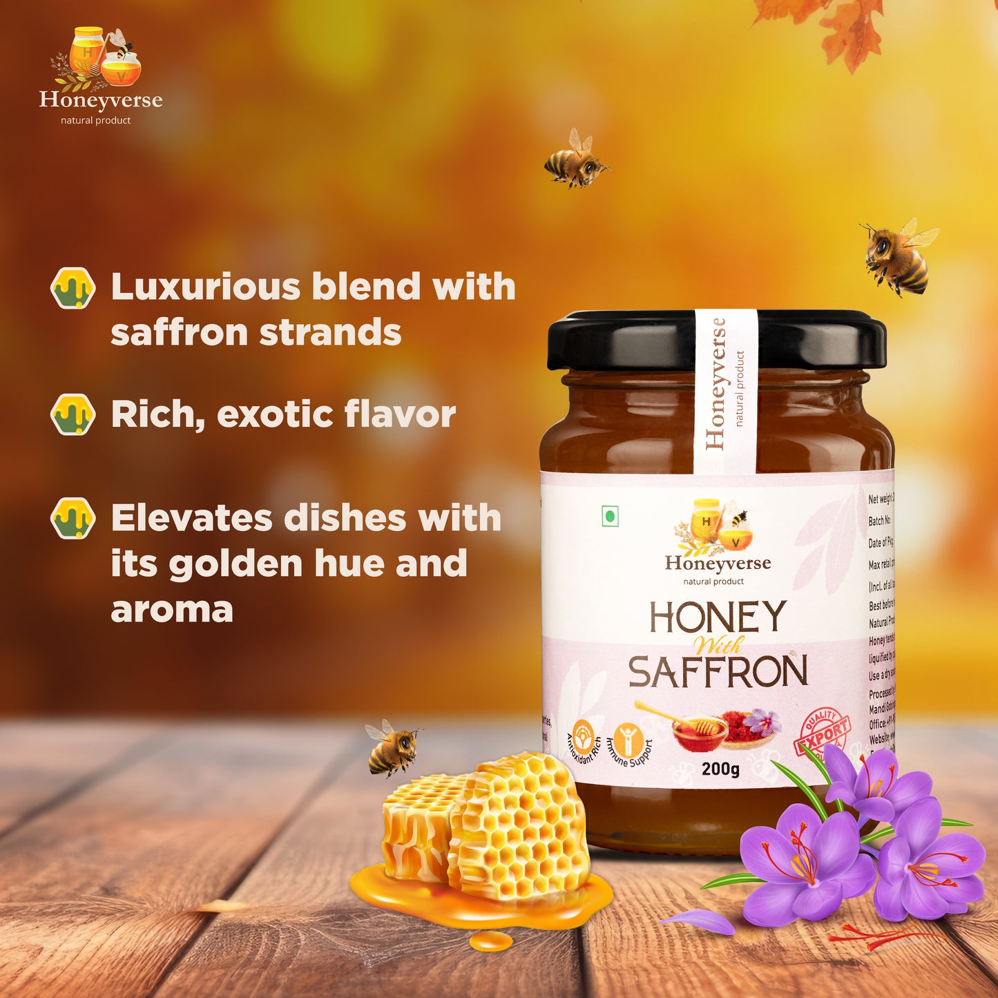 Saffron Honey