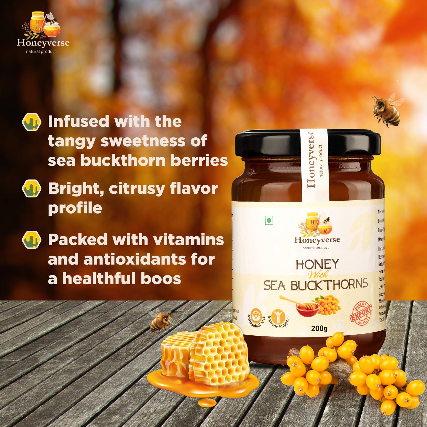 Seabuckthorns Honey